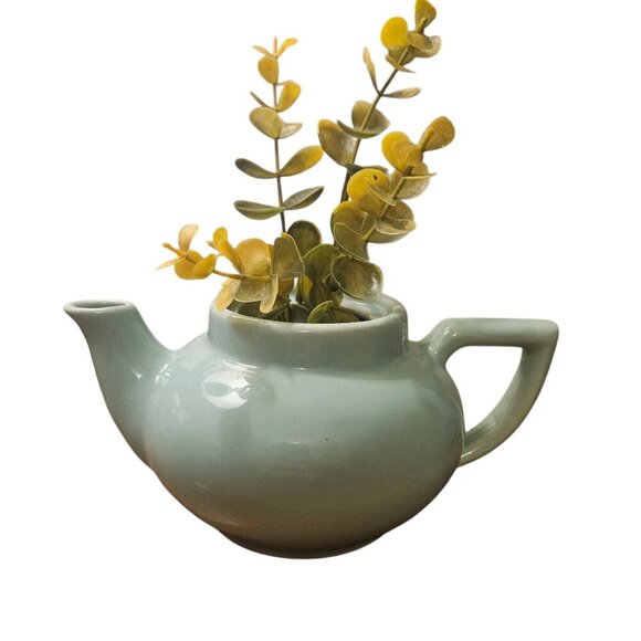 Hall Other - Vintage Tiffany Blue MCM Hall Teapot - No Lid - Repurposed as planter!!! EUC!!!!